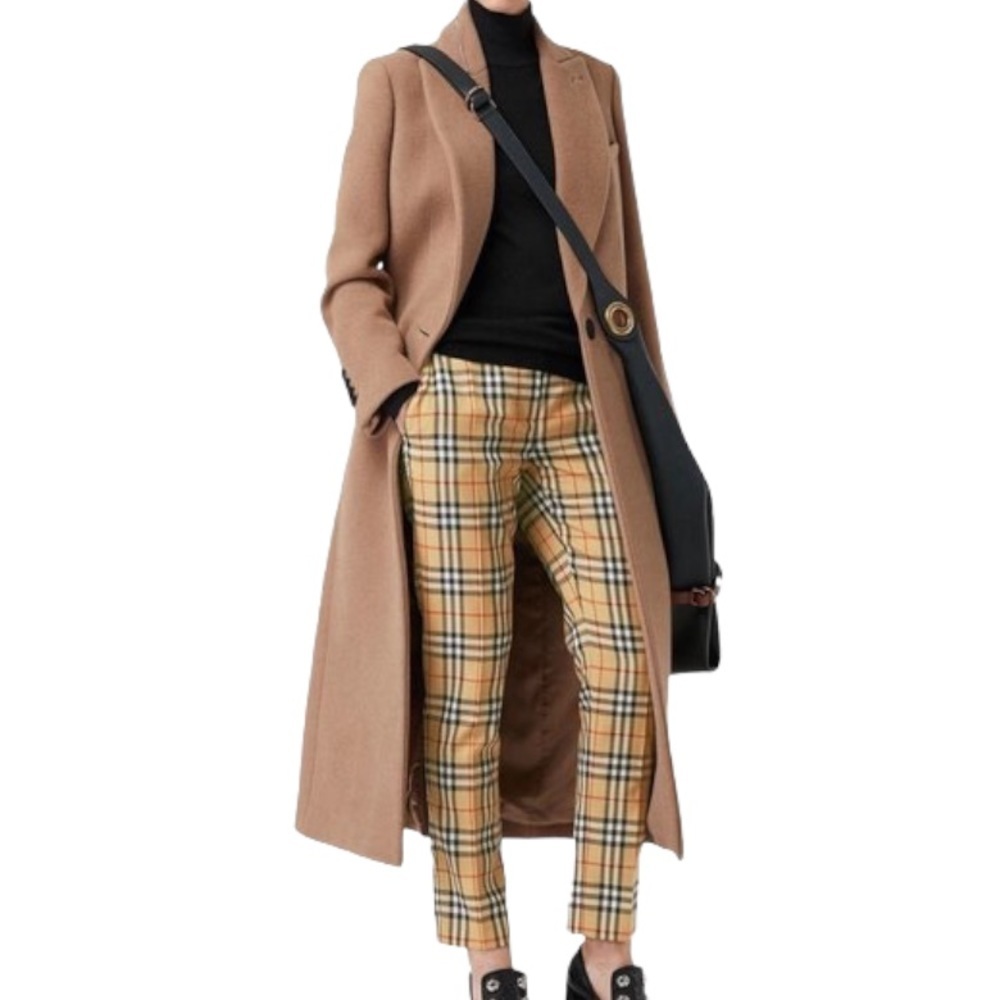 Authentic Burberry Tan Plaid Trousers
